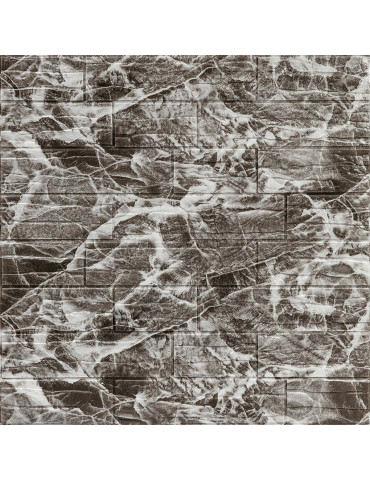 Самоклеюча декоративна 3D панель Камінь сіра рвана цегла700х770х3мм (158) SW-00000487