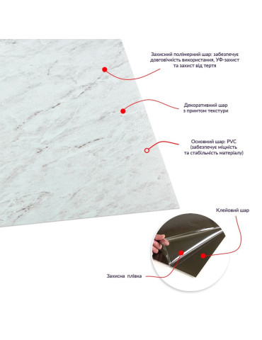 Самоклеюча LVT плитка 457х457х1.5мм (D) SW-00002460
