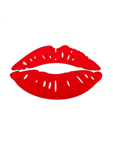 Дзеркальний декор акриловий самоклеючий Губи червоні, 2шт (D) SW-00002500