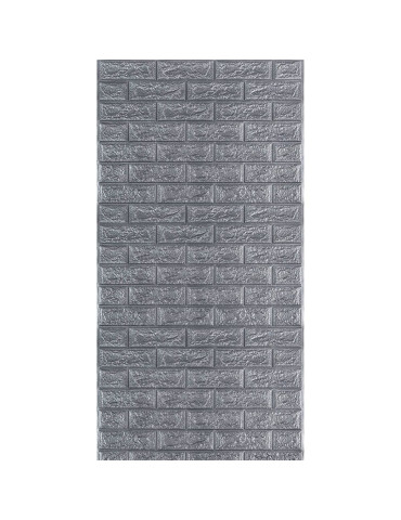 R017-2 Панель стінова в рулоні 3D 700х3080х2мм Сіра Цегла (D) SW-00002535