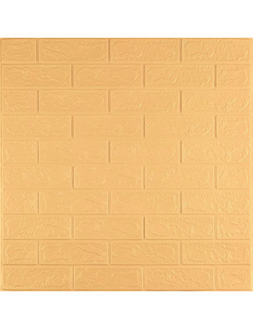 3D панель самоклеюча 700х770х3мм цегла Жовто-пісочна (009-3) SW-00000229