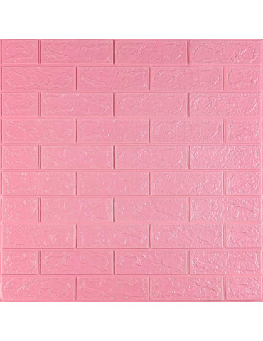 3D панель самоклеюча 700х770х3мм цегла Рожевий (004-3) SW-00000231