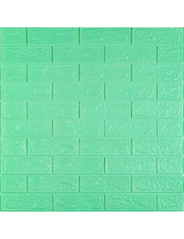 3D панель самоклеюча 700х770х3мм цегла М'ята (012-3) SW-00000233