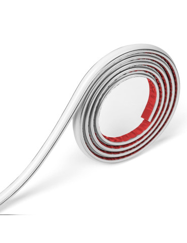 Молдинг 3000х20х8,5 мм Білий зі сріблом SW-00002674