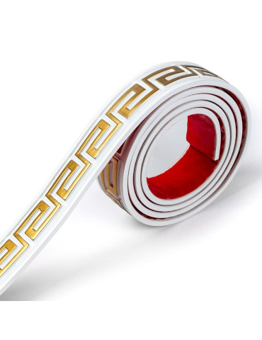 Молдинг 3000х50х6 мм Білий із золотом SW-00002688