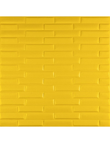 3D панель самоклеюча кладка 700х770х7мм Жовта (037) SW-00000302