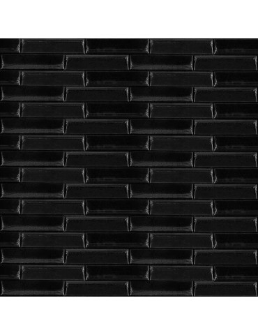 3D панель самоклеюча кладка 700х770х7мм Чорна (038) SW-00000303