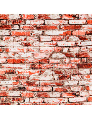 Декоративна 3D панель 700х770х4мм Червоно-біла цегла (341) SW-00000533