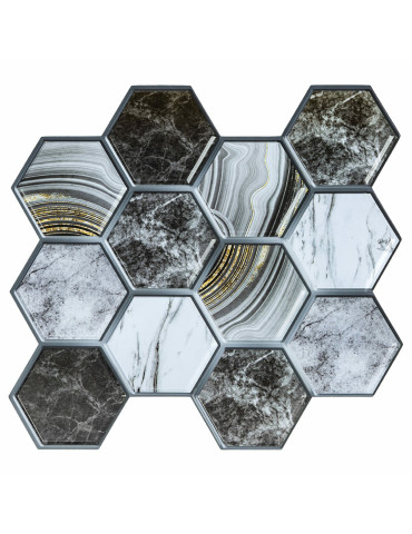 Декоративна ПВХ плитка на самоклейці 280х300х5мм Соти, ціна за 1 шт. (СПП-500) SW-00000524