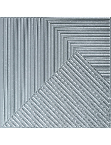 Самоклеюча декоративна 3D панель 500х500х5мм Бамбук Сірий SW-00002878