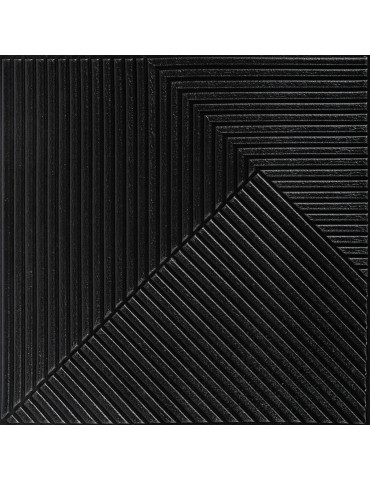 Самоклеюча декоративна 3D панель 500х500х5мм Бамбук Чорний SW-00002881