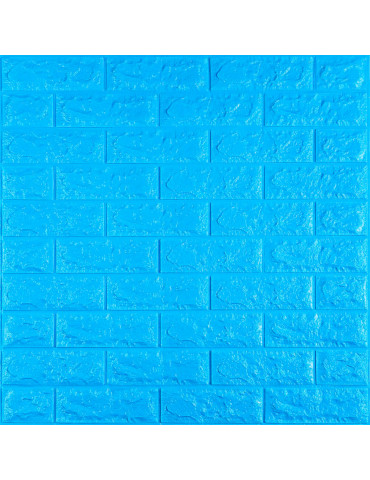 3D панель самоклеюча 700х770х7мм цегла Синій (003-7) SW-00000060