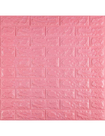 3D панель самоклеюча 700х770х7мм цегла Рожевий (004-7) SW-00000057