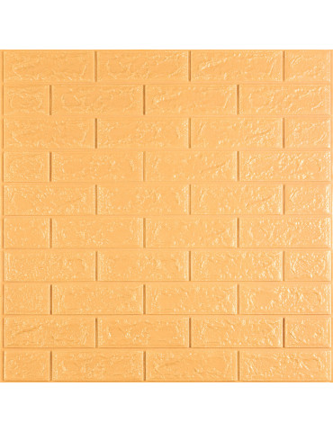 3D панель самоклеюча 700х770х5мм цегла Жовто-пісочний (009-5) SW-00000028