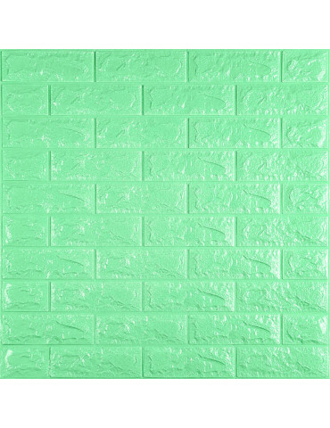 3D панель самоклеюча 700х770х7мм цегла М'ятний (012-7) SW-00000050