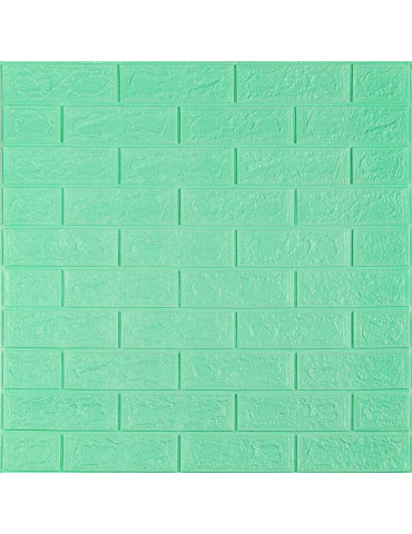 3D панель самоклеюча 700х770х5мм цегла М'ята (012-5) SW-00000148