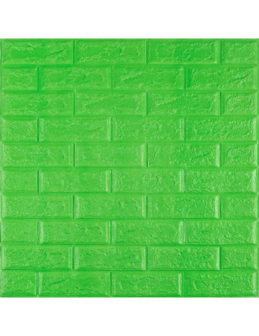 3D панель самоклеюча 700х770х5мм цегла Зелений (013-5) SW-00000149