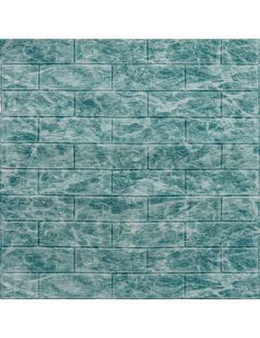 Декоративна 3D панель самоклейка 700х770х5мм Глибоке море (цегла) (067) SW-00000170