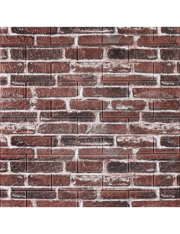 Декоративна 3D панель самоклейка 700х770х5мм Цегла червона Катеринославська (043) SW-00000031
