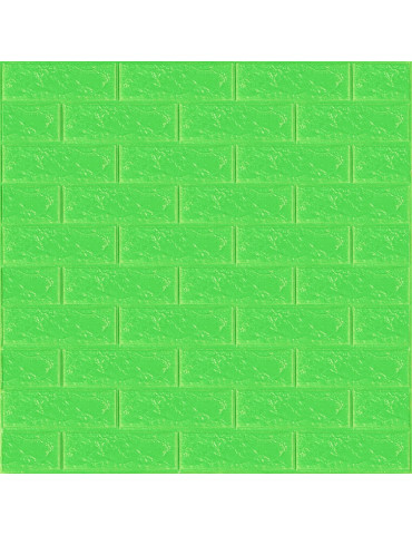 3D панель самоклеюча 700х770х3мм цегла Зелена (013-3) SW-00000639