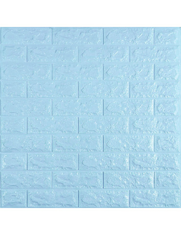 3D панель самоклеюча 700х770х7мм цегла Блакитна (005-7) SW-00000658