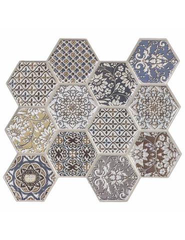 Декоративна ПВХ плитка на самоклейці 280х300х5мм Соти, ціна за 1 шт. (СПП-504) SW-00000673