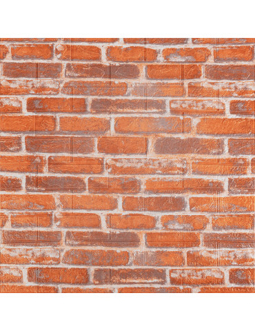 Декоративна 3D панель самоклейка 700х770х3мм Руда Катеринославська цегла (044-3) SW-00000696