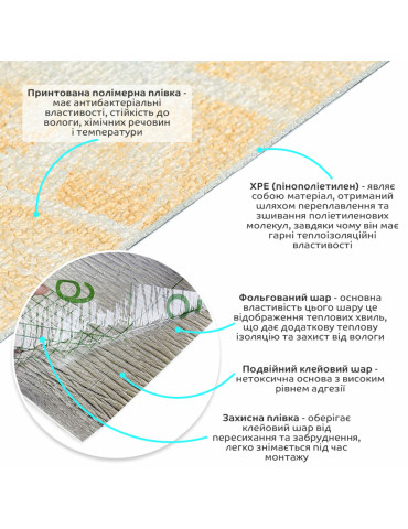 Самоклеючі шпалери 2800х450х1,5мм Бежевий мармур SW-00000726