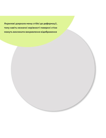 Дзеркало акрилове самоклеюче 330х330х2мм SW-00000750