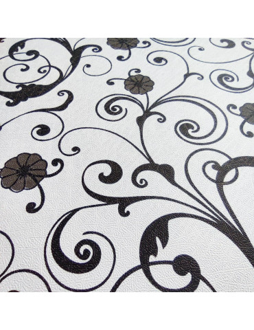 Самоклеюча плівка 0,45х10м х 0,07мм Білі вензелі (10175) SW-00000828