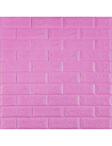 3D панель самоклеюча 700х770х3мм цегла Пурпурна (014-3) SW-00000863